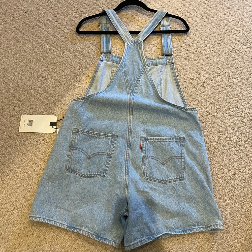 Levi denim overalls / shorts
